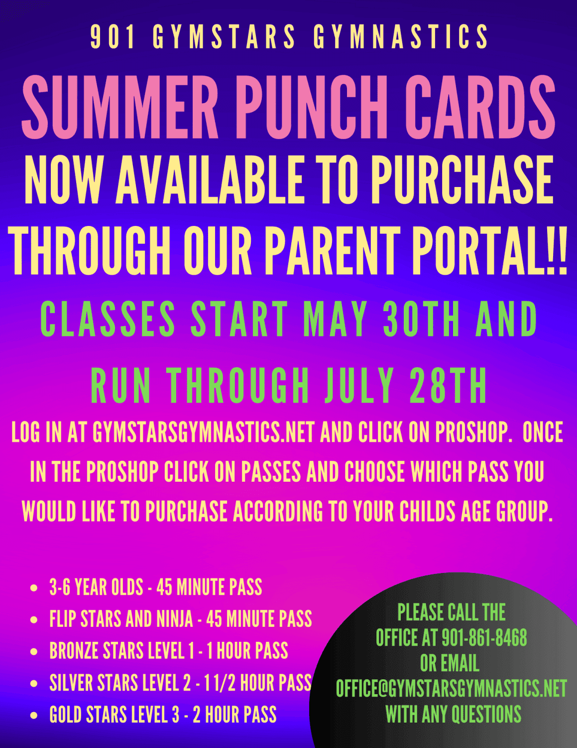 Summer Punch Cards Flyer